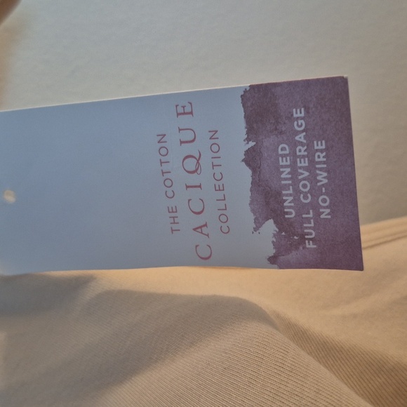 Cacique Beige Comfort Bra Unlined Full Coverage No Wire Beige Size 48B - Picture 4 of 5